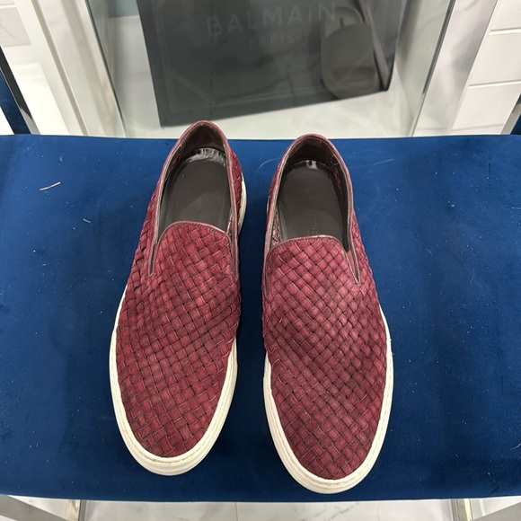 Men’s slip on shoes-Maroon - Picture 1 of 5